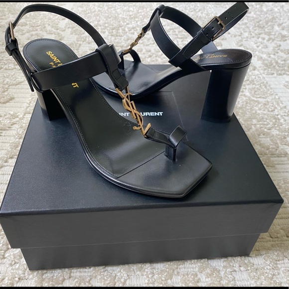 Saint Laurent Shoes - SAINT LAURENT CASSANDRA HEELED SANDALS